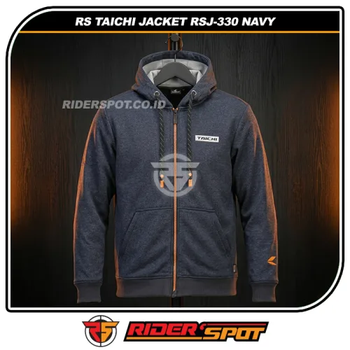 RS TAICHI Jacket RSJ-330 Cordura Hoodie Navy