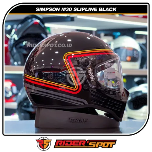 SIMPSON M30 Slipline Black Helmet