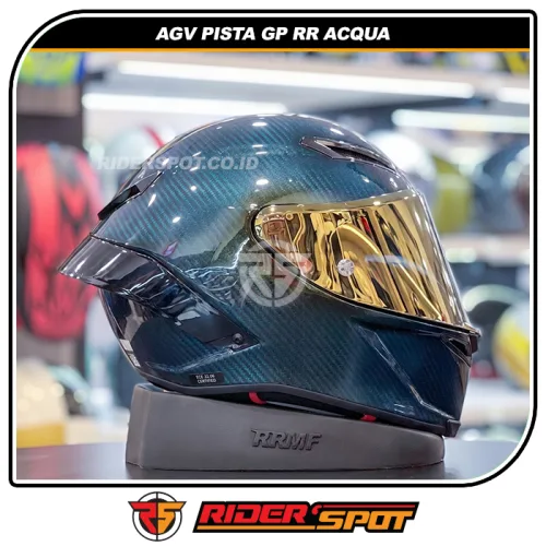 AGV PISTA GP RR Acqua Mono Gloss Blue Gold