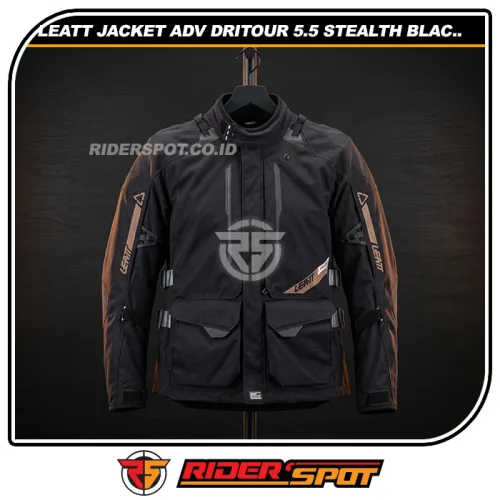 LEATT JACKET ADV DriTour 5.5 Stealth Black Grey