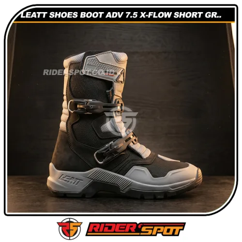 LEATT Shoes Boot ADV 7.5 X-Flow Short Black Grey