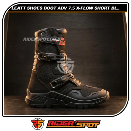 LEATT Shoes Boot ADV 7.5 X-Flow Short Black