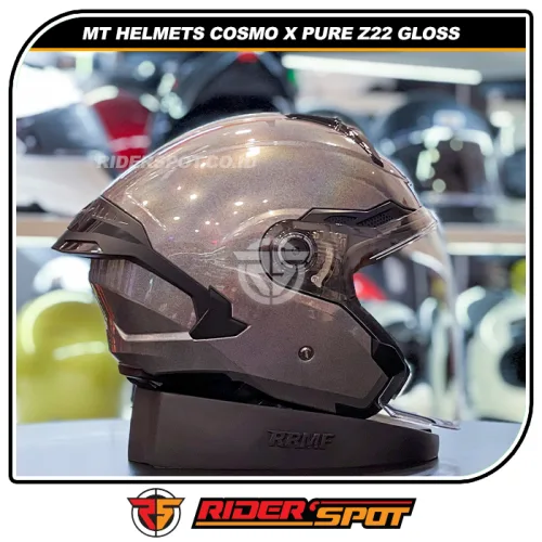 MT HELMETS Cosmo X Pure Z22 Gloss Titanium Grey