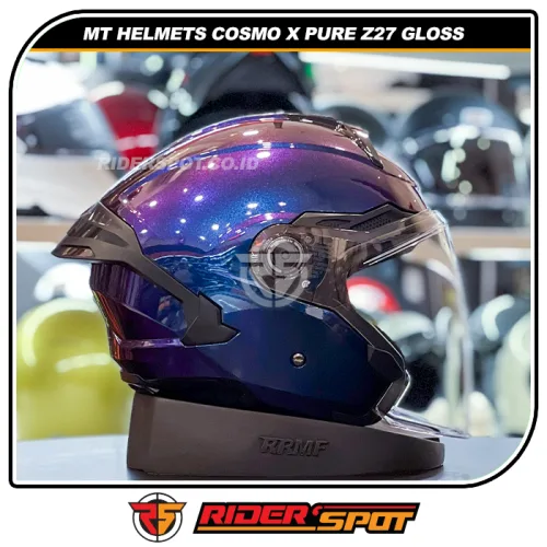 MT HELMETS Cosmo X Pure Z27 Gloss Dark Blue Purple