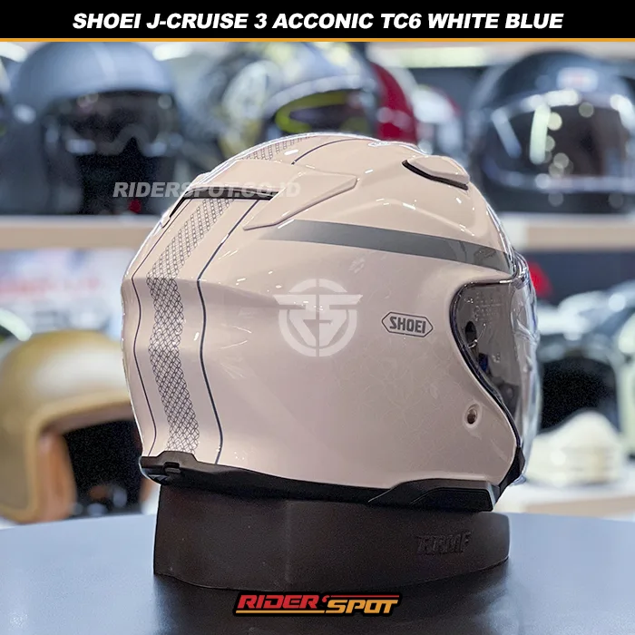 SHOEI J-Cruise 3 Acconic TC6 White Blue Helmet