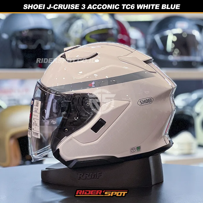 SHOEI J-Cruise 3 Acconic TC6 White Blue Helmet