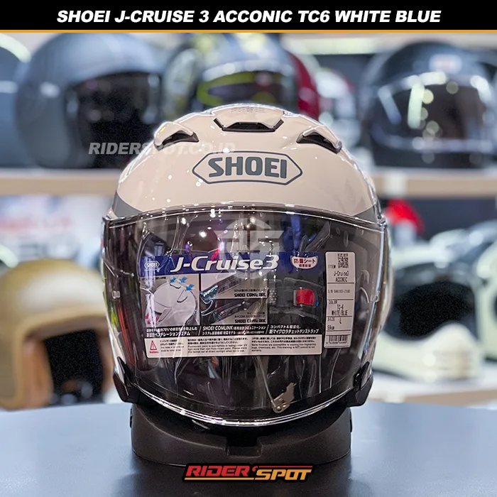 SHOEI J-Cruise 3 Acconic TC6 White Blue Helmet
