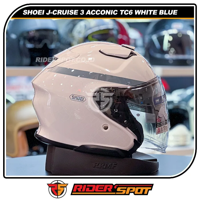 SHOEI J-Cruise 3 Acconic TC6 White Blue Helmet