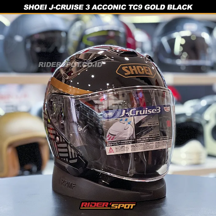 SHOEI J-Cruise 3 Acconic TC9 Gold Black Helmet