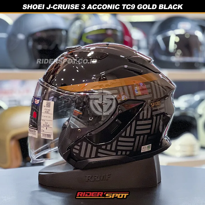 SHOEI J-Cruise 3 Acconic TC9 Gold Black Helmet