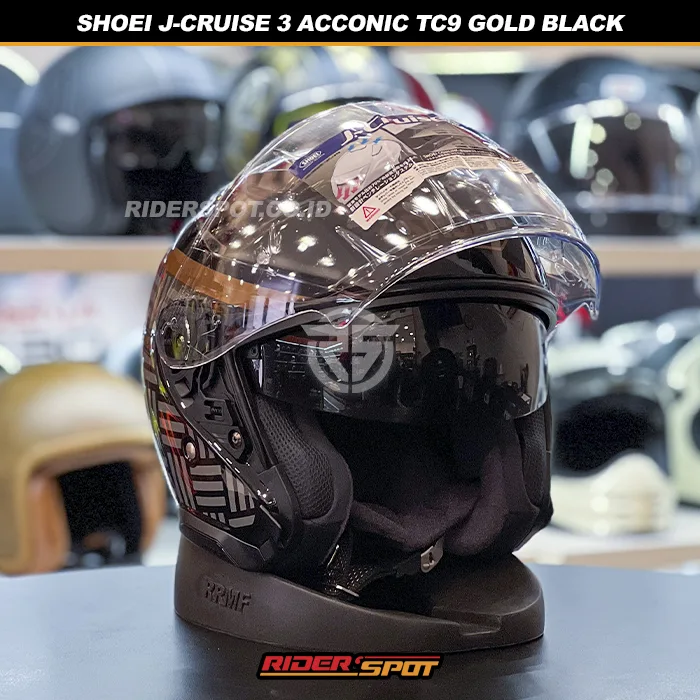 SHOEI J-Cruise 3 Acconic TC9 Gold Black Helmet