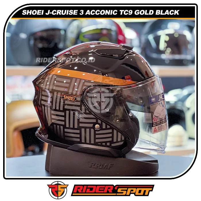 SHOEI J-Cruise 3 Acconic TC9 Gold Black Helmet