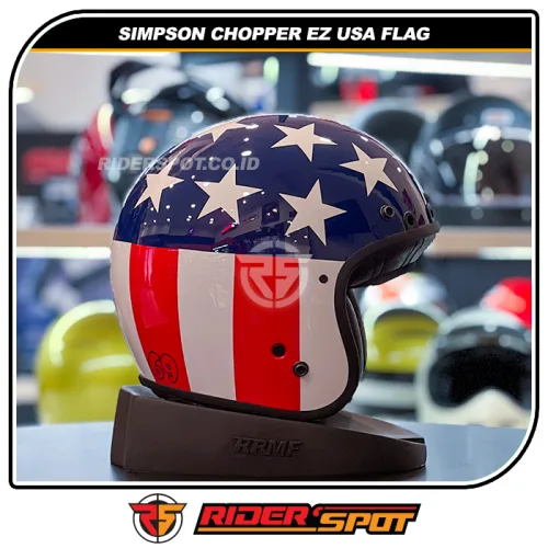 SIMPSON Chopper EZ USA Flag Helmet