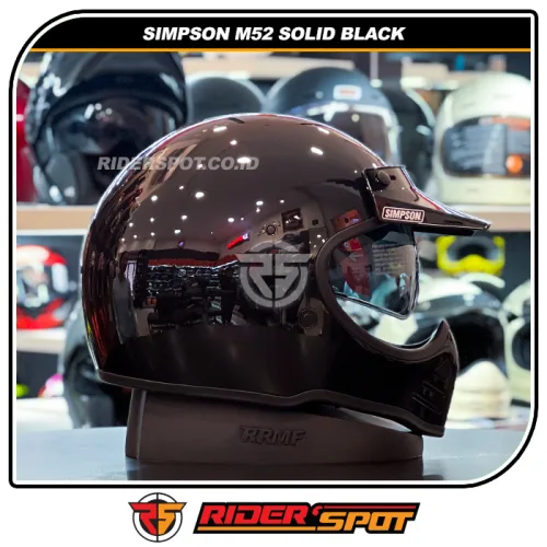 SIMPSON M52 Solid Gloss Black Helmet