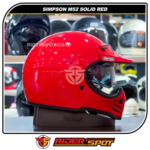 SIMPSON M52 Solid Gloss Red Helmet
