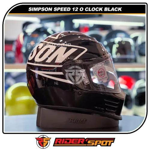 SIMPSON Speed 12 O Clock Black Helmet