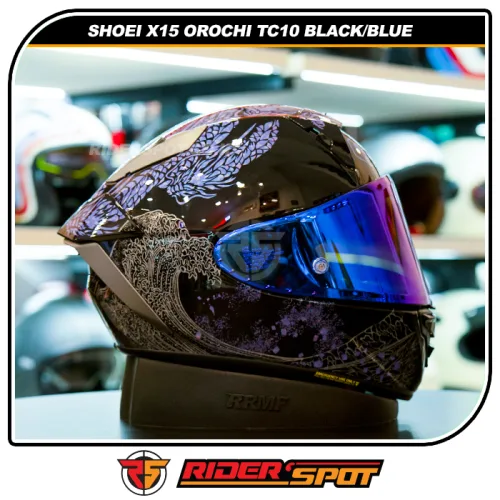 SHOEI X-Fifteen X15 Orochi TC10 Black Blue Helmet